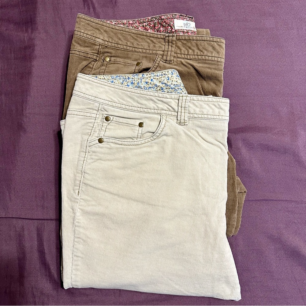 Junior’s SO Flared Corduroy Pants, Lot of 2, VGUC, 16/17